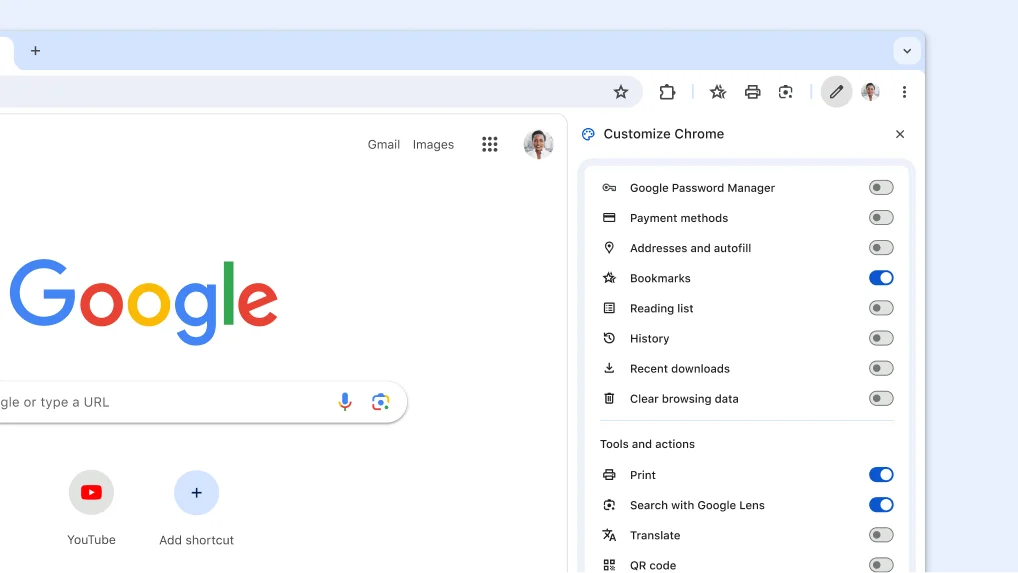 A new way to customize your toolbar